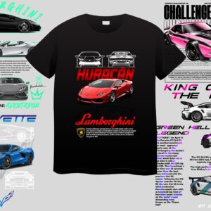 1500+ Car T-Shirt Designs