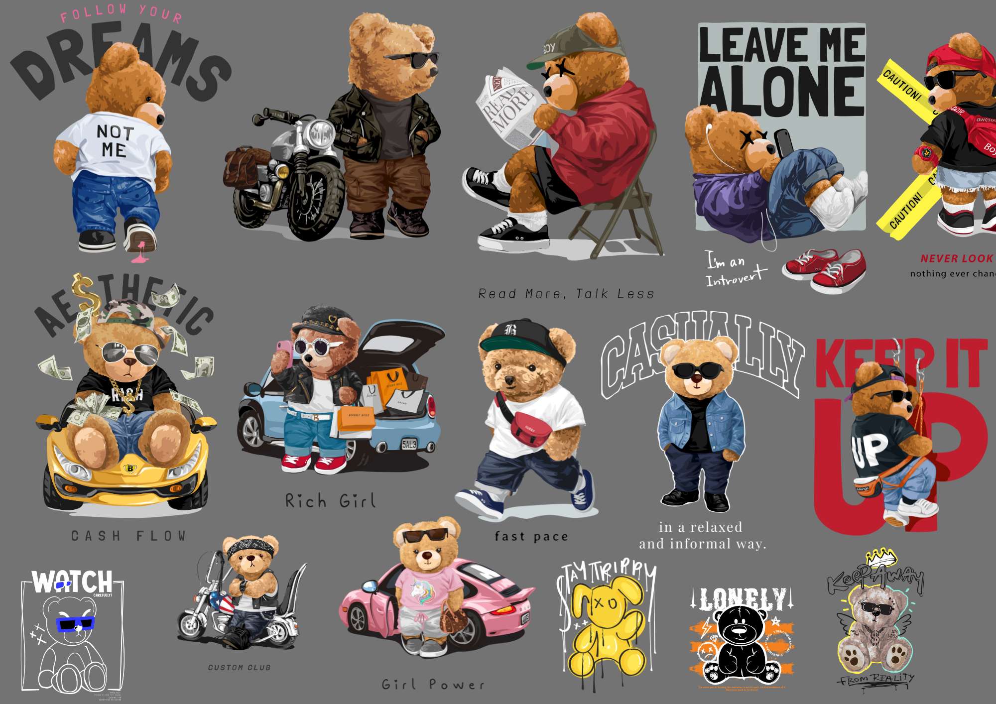 500+ New Teddy Bear Streetwear Designs - Image 3