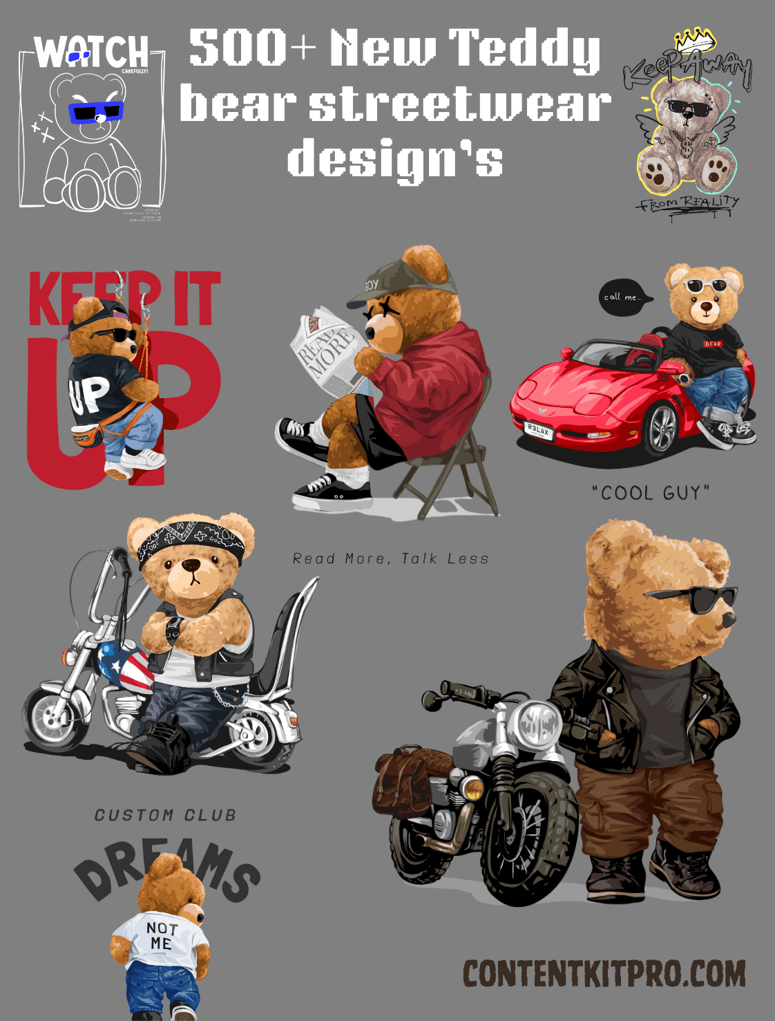 500+ New Teddy Bear Streetwear Designs - Image 2