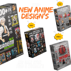 Limited Time sale 🔥 1700+ NEW ANIME DESIGNS + FREE BONUS BUNDLES 🎁